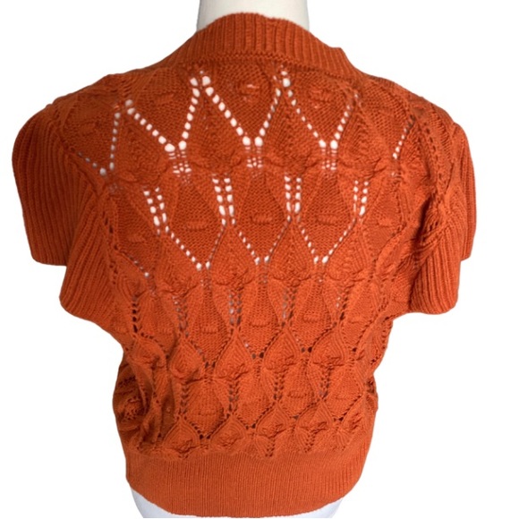 RYEGRASS Women’s Button Down V-Neck Sweater Size M - Picture 4 of 7